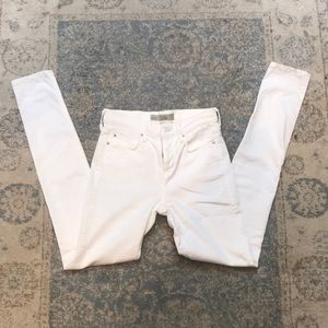 Topshop Moto Leigh White skinny jeans